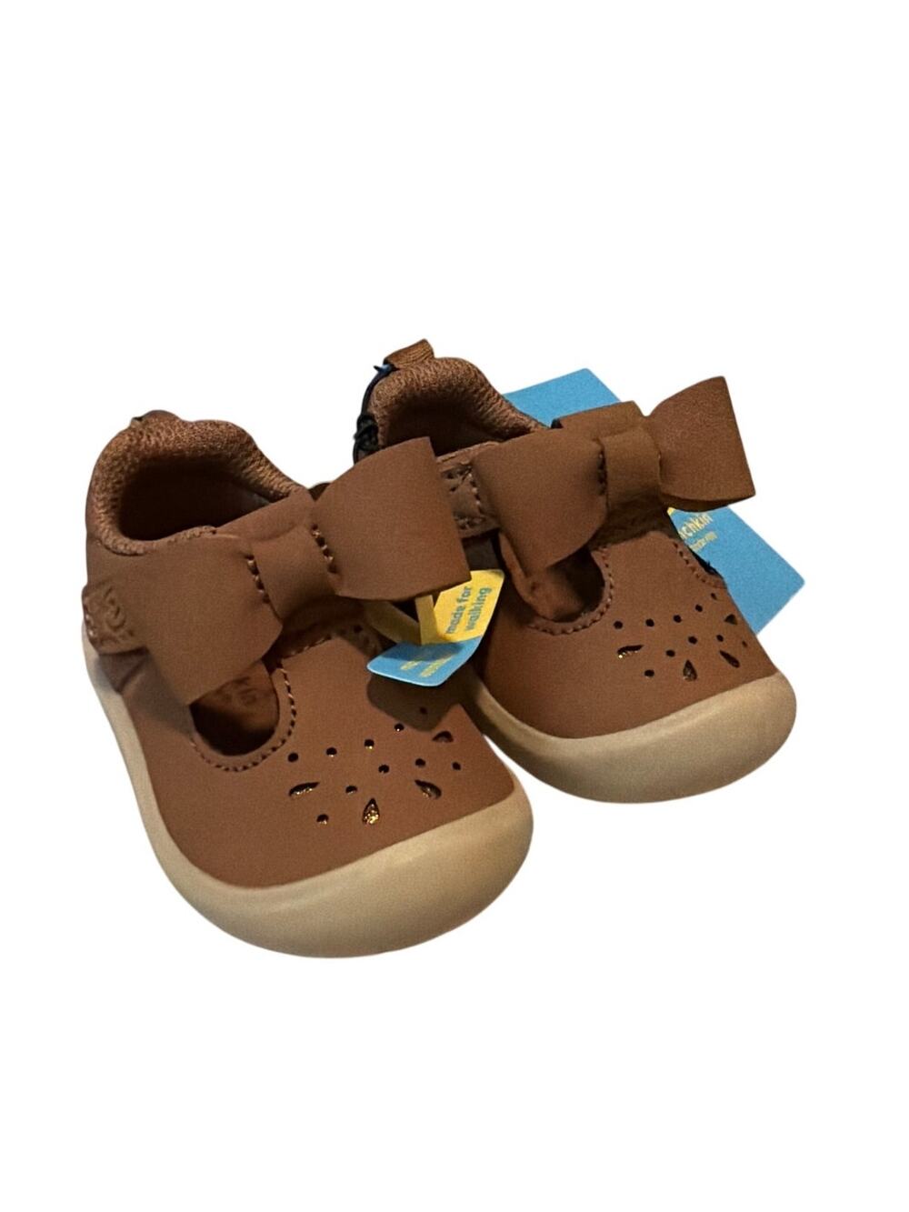 Munchkin by Stride Rite Baby Girl Peyson Bow T-Strap Dress Shoes - Size 2 - New